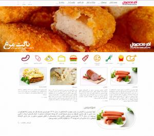 طراحی سایت شرکت آذر محصول